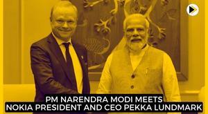pm-narendra-modi-meets-nokia-president-and-ceo-pekka-lundmark