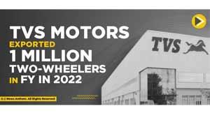 tvs-motors-exported-1-million-two-wheelers-in-fy-in-2022