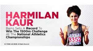harmilan-kaur-bains-sets-a-record-to-win-the-1500m-challenge-at-the-national-athletics-championships