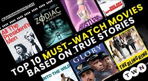 Top 10 Must-Watch Movies Based on True Stories