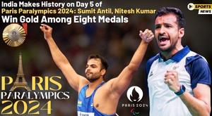 india-makes-history-on-day-5-of-paris-paralympics-2024-sumit-antil-nitesh-kumar-win-gold-among-eight-medals