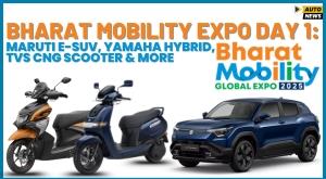 bharat-mobility-expo-day-1-maruti-e-suv-yamaha-hybrid-tvs-cng-scooter-and-more