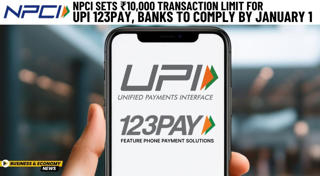 NPCI Sets ₹10,000 Transaction Limit for UPI 123Pay, Banks to Comply by January 1