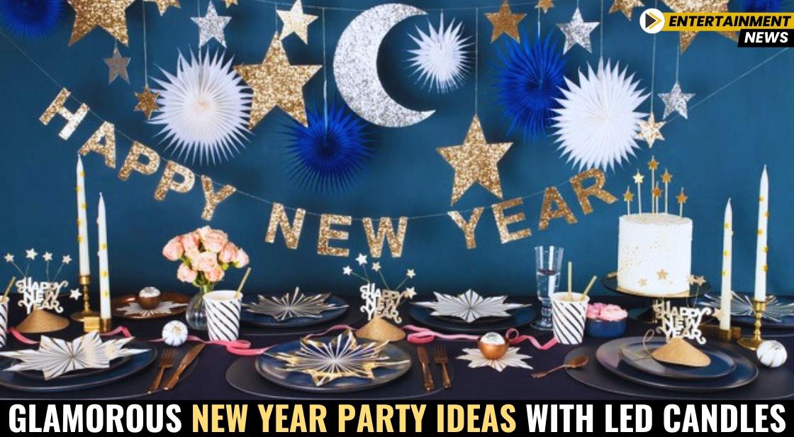 Glamorous New Year Party Ideas with LED Candles