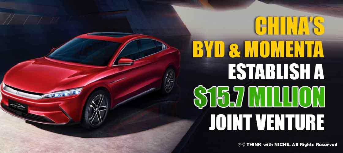 China’s BYD and Momenta establish a $15.7 Million Joint Venture