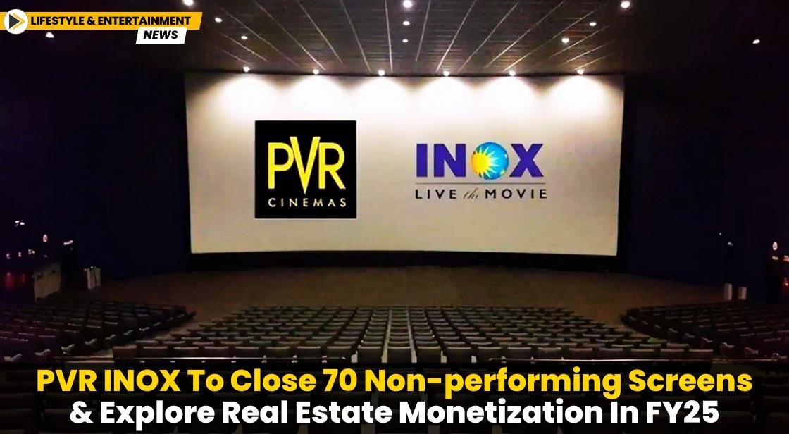 PVR INOX to Close 70 non-performing Screens and Explore Real Estate Monetization in FY25