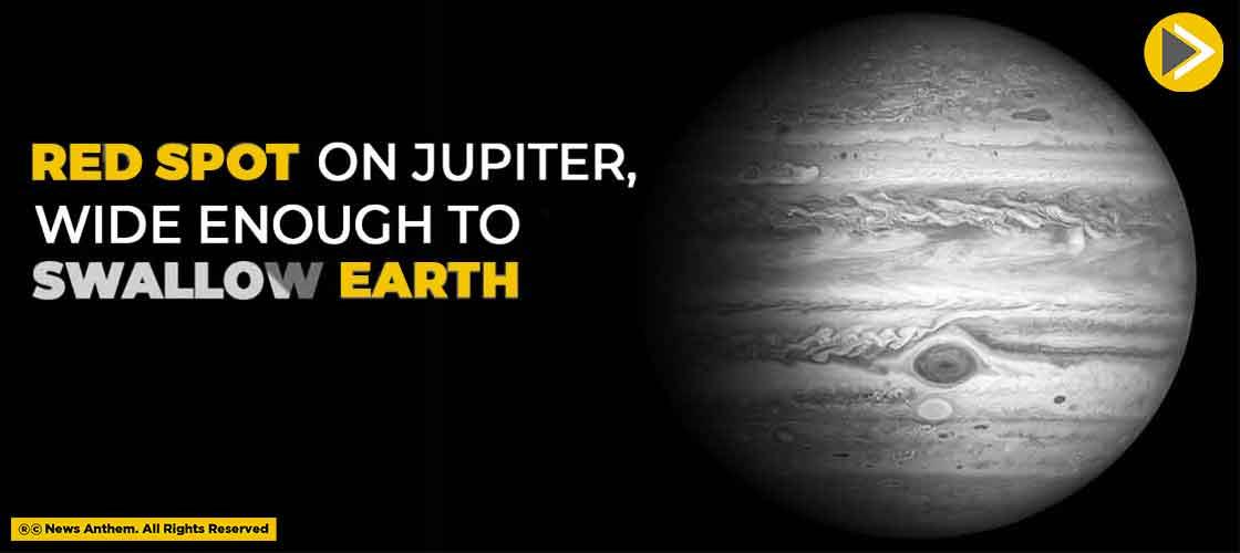 Red Spot On Jupiter, Wide Enough To Swallow Earth