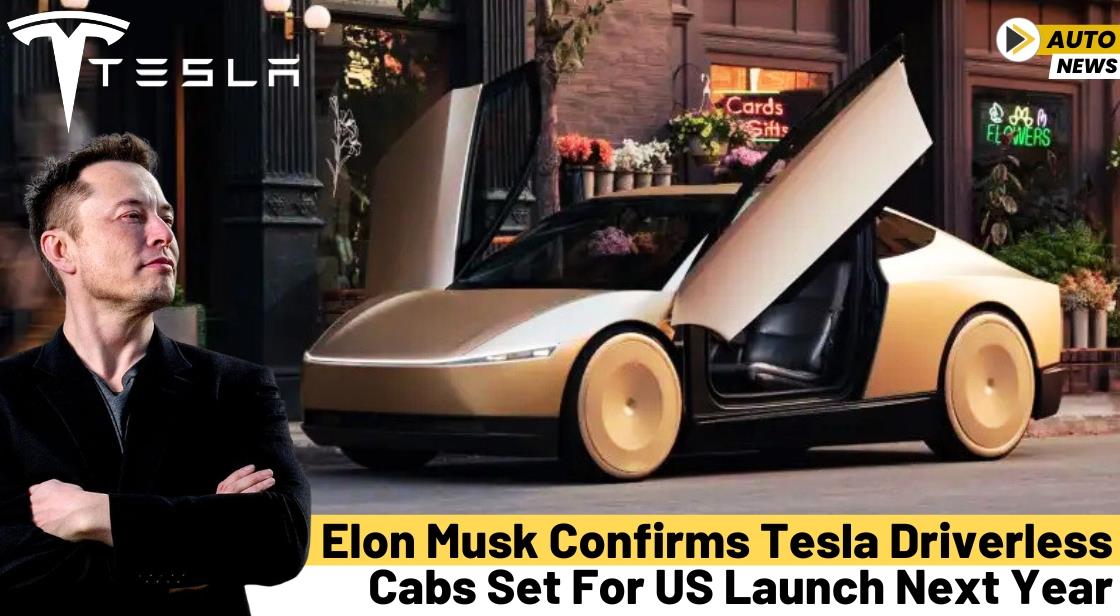 Elon Musk Confirms Tesla Driverless Cabs Set for US Launch Next Year