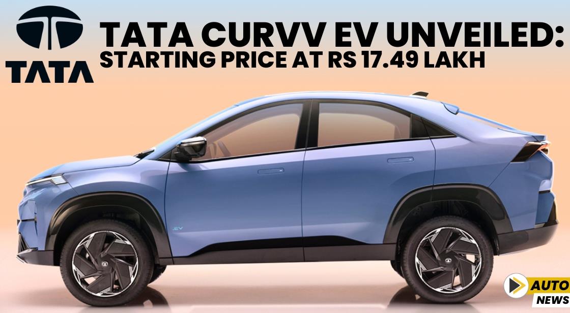 Tata Curvv EV Unveiled: Starting Price at Rs 17.49 Lakh