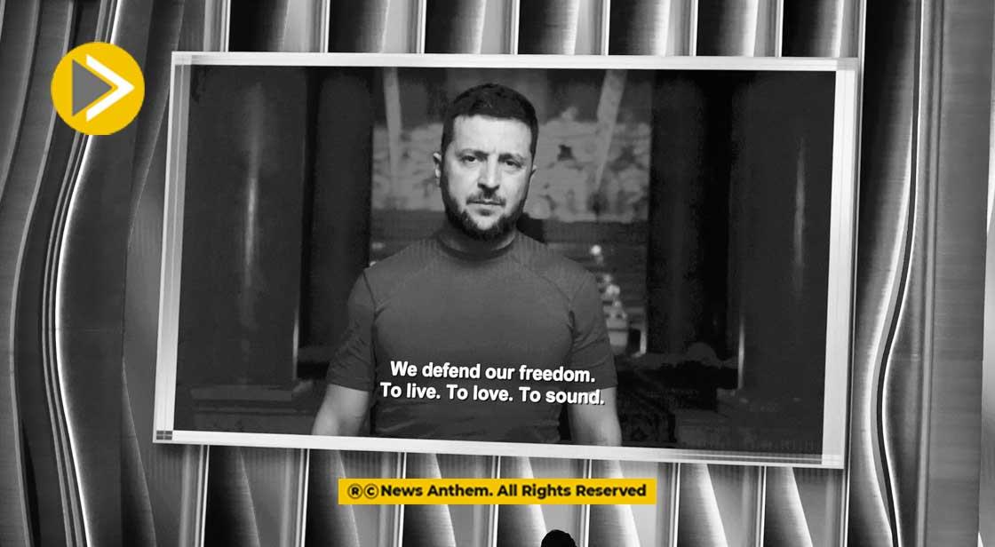 Volodymyr Zelensky Addressed Audience at Grammys