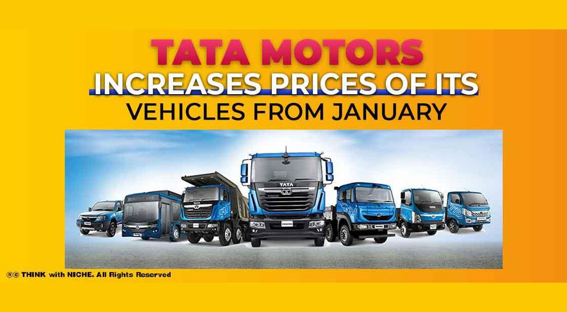 TATA Motors to increase Prices of its Vehicles From January