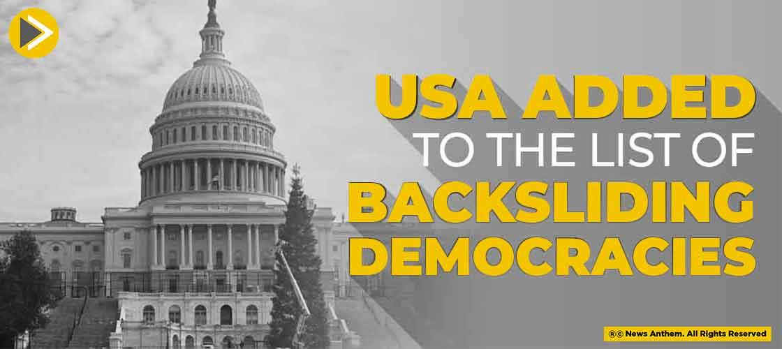 USA added to the list of Backsliding Democracies