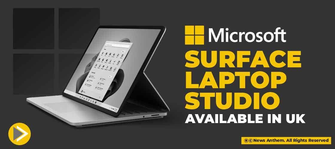 Microsoft Surface Laptop Studio available in UK