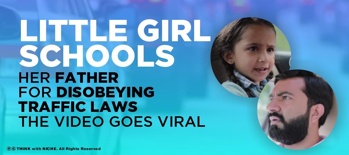 Little Girl Schools Her Father For Disobeying Traffic Laws The Video Goes Viral