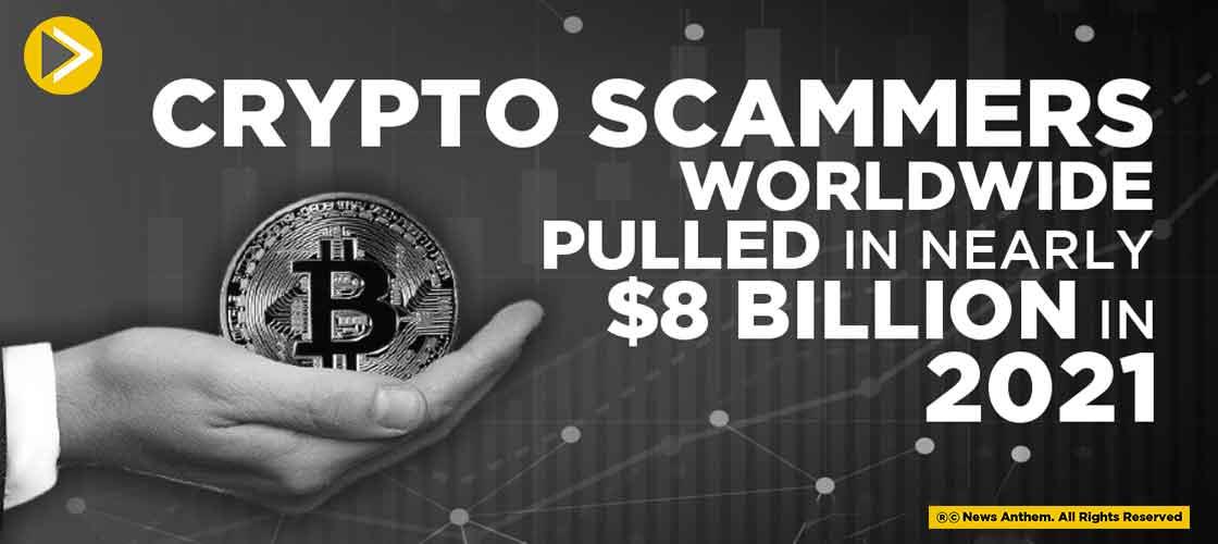 Crypto Scammers Worldwide Pulled in Nearly $8 Billion in 2021