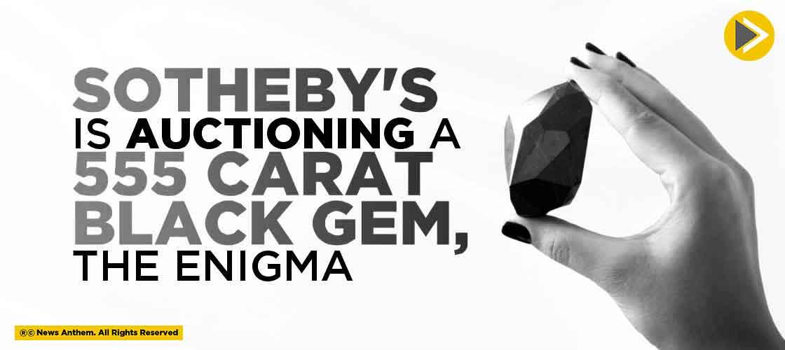 Sotheby's is auctioning a 555 carat black gem, the Enigma