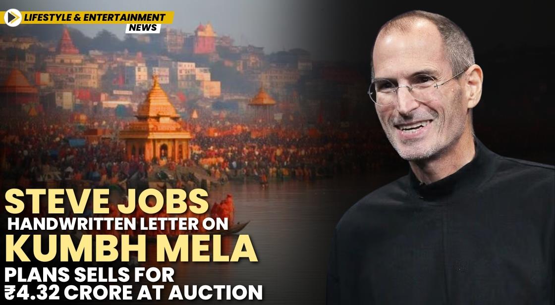 Steve Jobs' Handwritten Letter on Kumbh Mela Plans Sells for ₹4.32 Crore at Auction