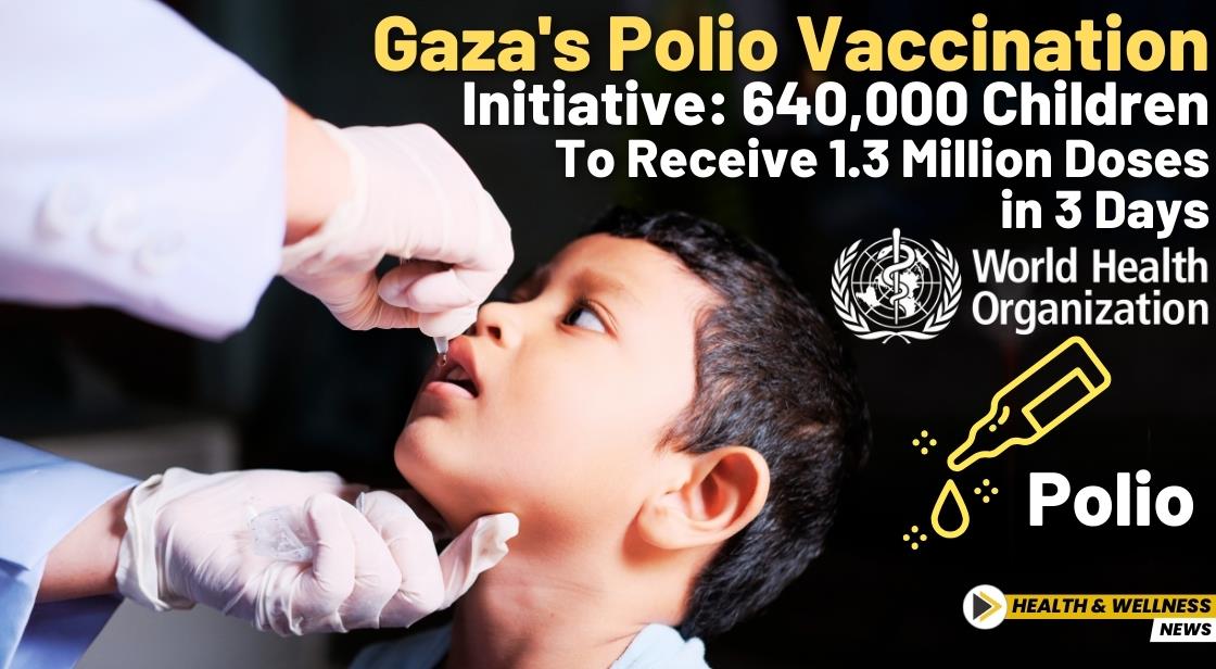 Gaza's Polio Vaccination Initiative: 640,000 Children to Receive 1.3 Million Doses in 3 Days