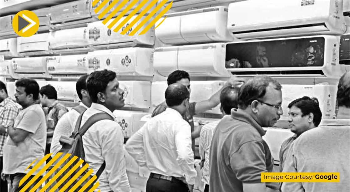 AC sales hit a record high of 17.5 lakh units in April