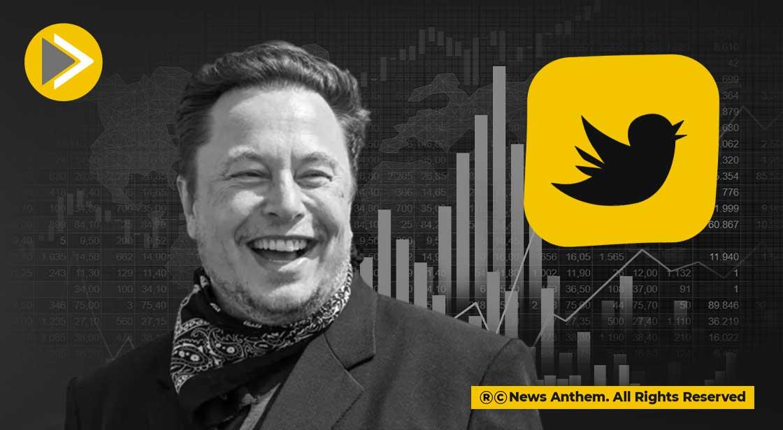 Twitter Shares Surged 28% after an SEC filing revealed that Elon Musk holds a 9.2% Stake in it