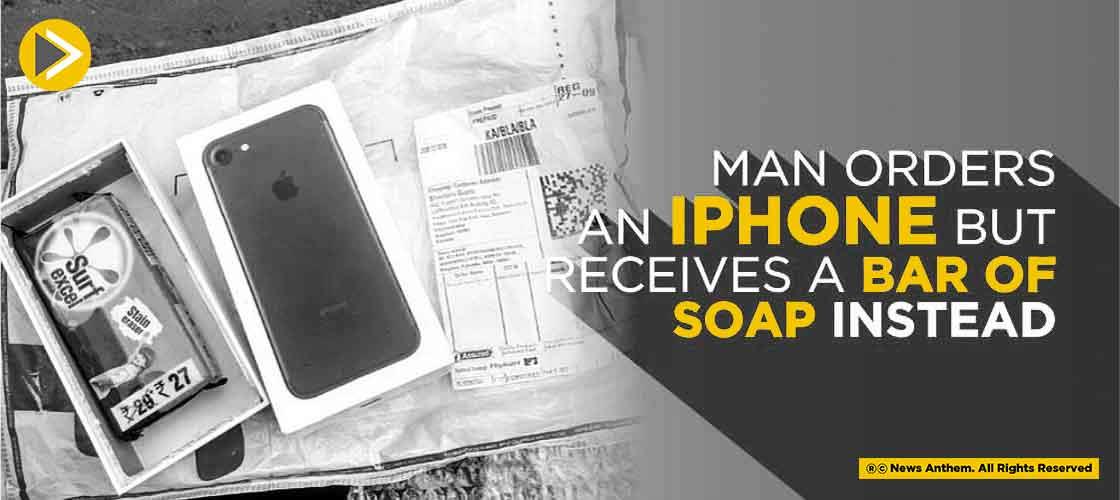 Man Orders An i-Phone But Receives A Bar Of Soap Instead