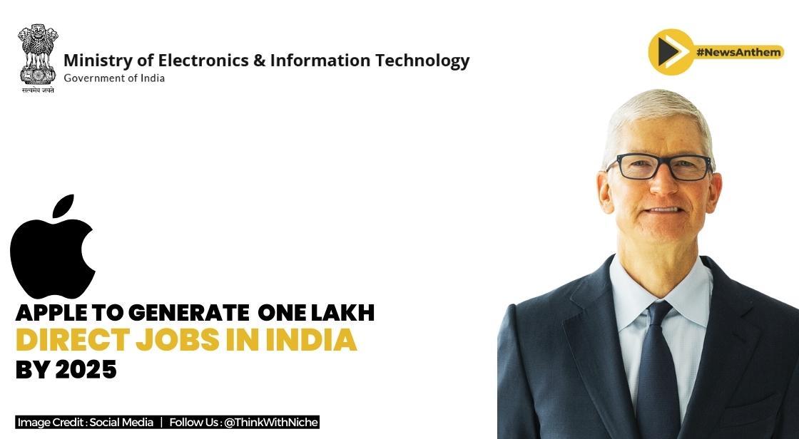Apple Creates Over One Lakh Direct Jobs In India In Two Years: MoS IT