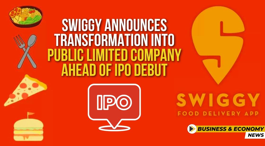 Swiggy Announces Transformation into Public Limited Company Ahead of IPO Debut