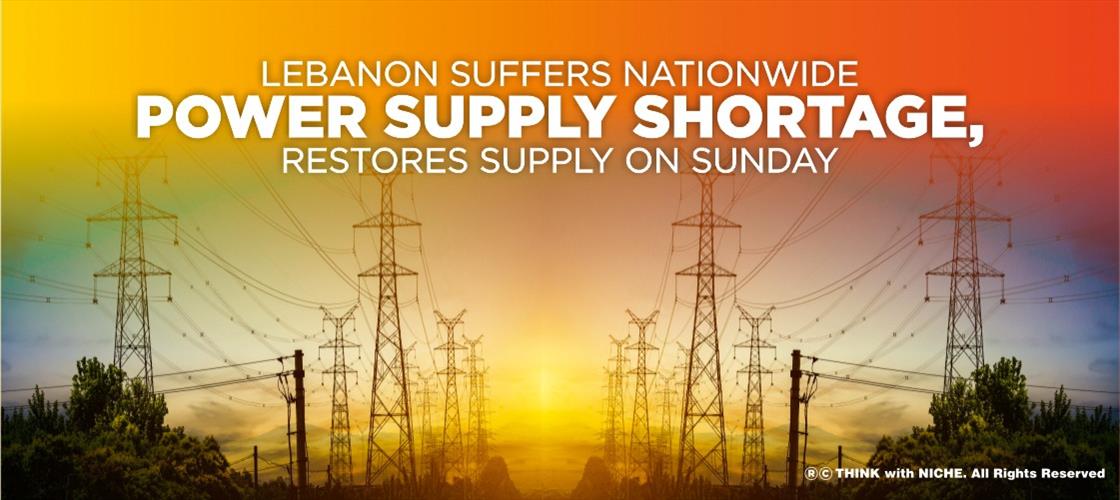 Lebanon Suffers Nationwide Power Supply Shortage, Restores Supply On Sunday
