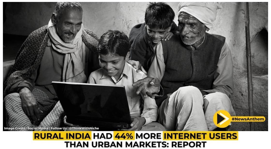 Rural India Had 44% More Internet Users Than Urban Markets: Report