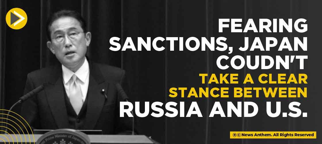 Fearing Sanctions, Japan coudn't take a clear stance between Russia and U.S