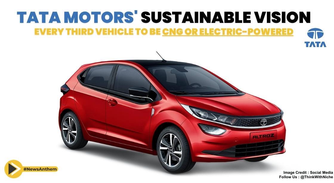 Tata Motors' Sustainable Vision: Every Third Vehicle to be CNG or Electric-Powered