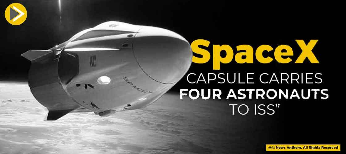 SpaceX Capsule Carries Four Astronauts to ISS