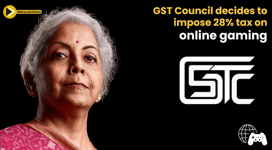 GST Council Imposes 28% Tax on Online Gaming from October 1: FM Sitharaman