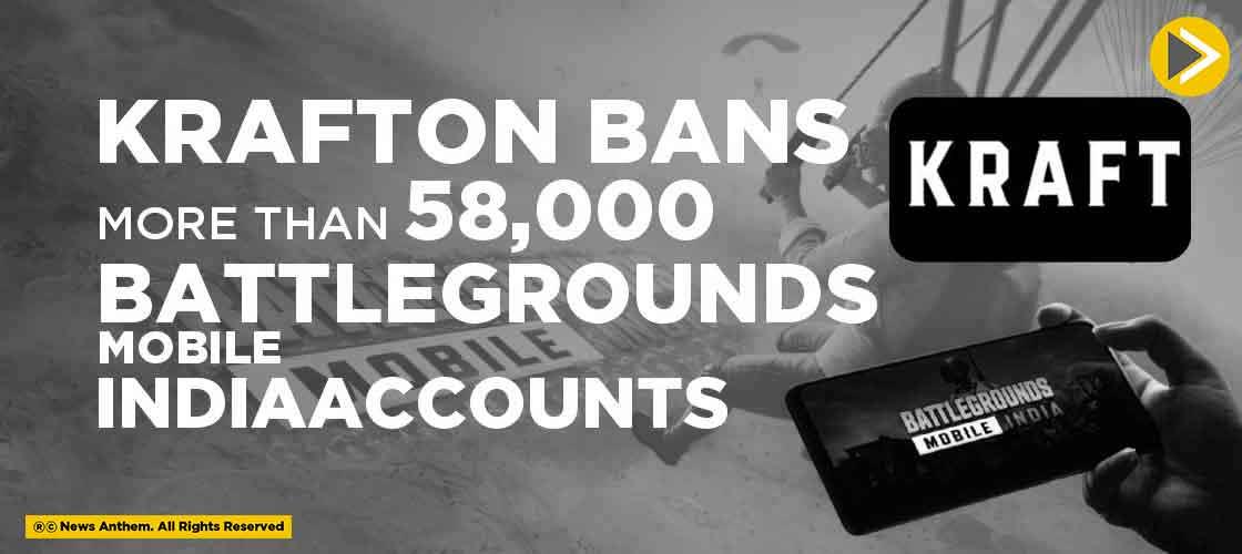 Krafton Bans more than 58,000 Battlegrounds Mobile India Accounts