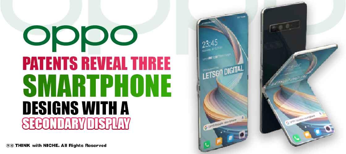 Oppo Patents reveal Three Smartphone Designs with a Secondary Display