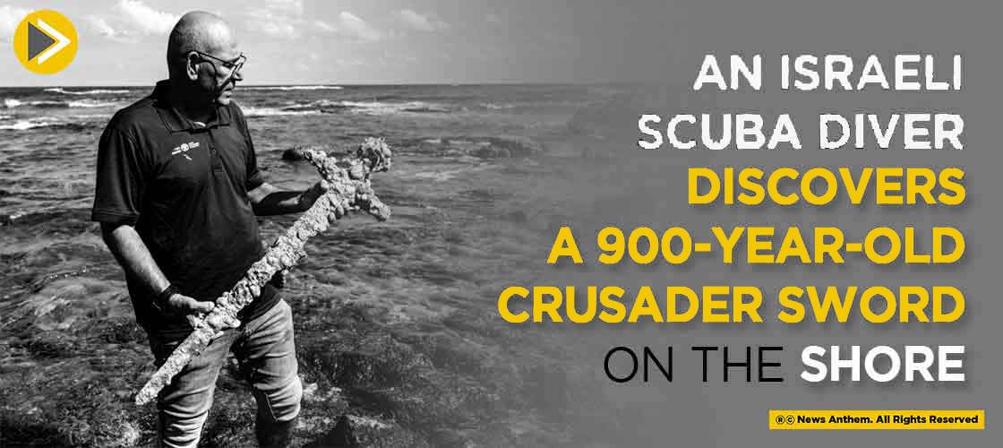 An Israeli Scuba Diver Discovers A 900-Year-Old Crusader Sword on The Shore