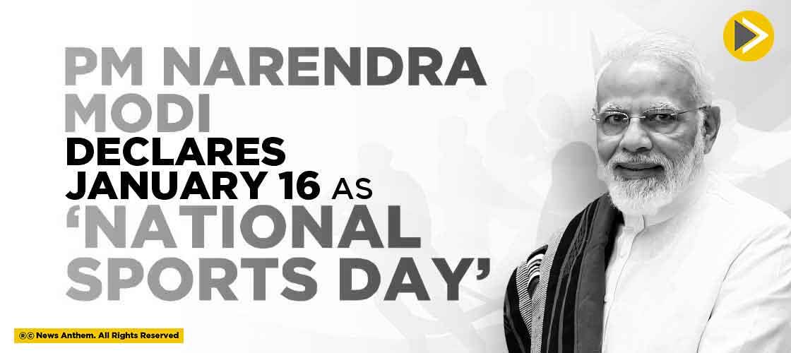 PM Narendra Modi declares January 16 as ‘National Sports Day’