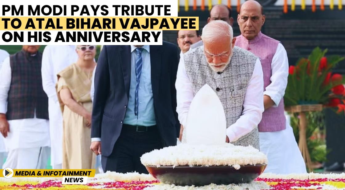 PM Modi Pays Tribute to Atal Bihari Vajpayee on His Anniversary