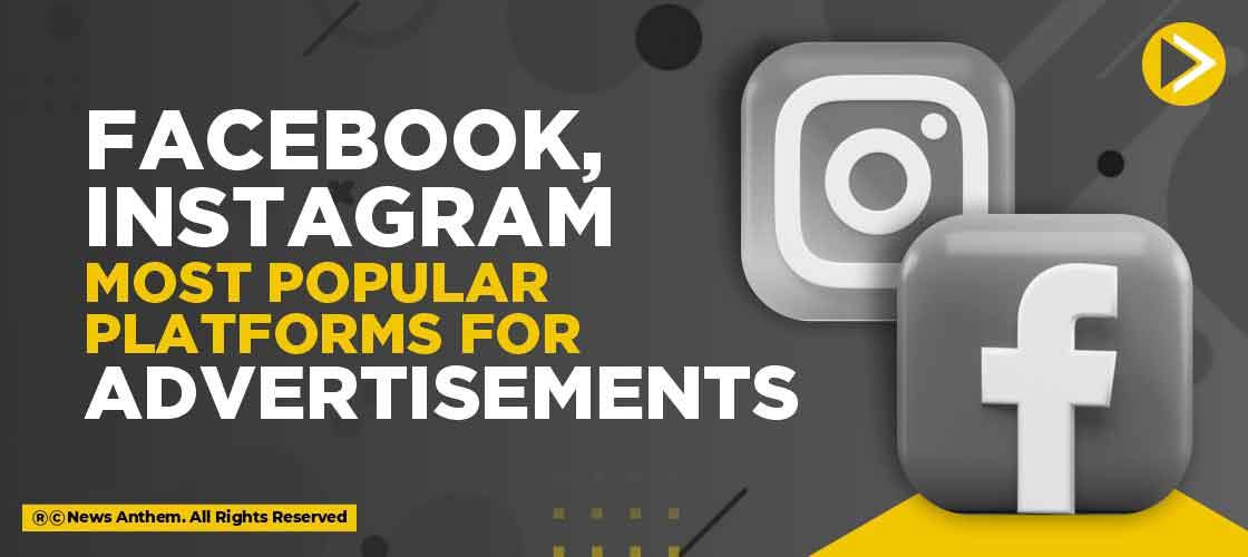 Facebook, Instagram most popular platforms for advertisements