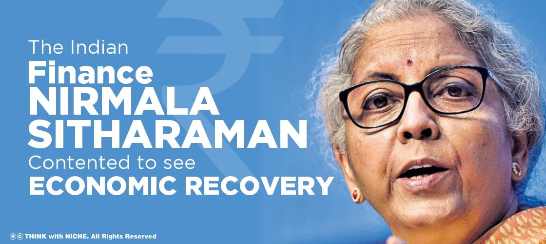 The Indian Finance Nirmala Sitharaman Contented To See Economic Recovery