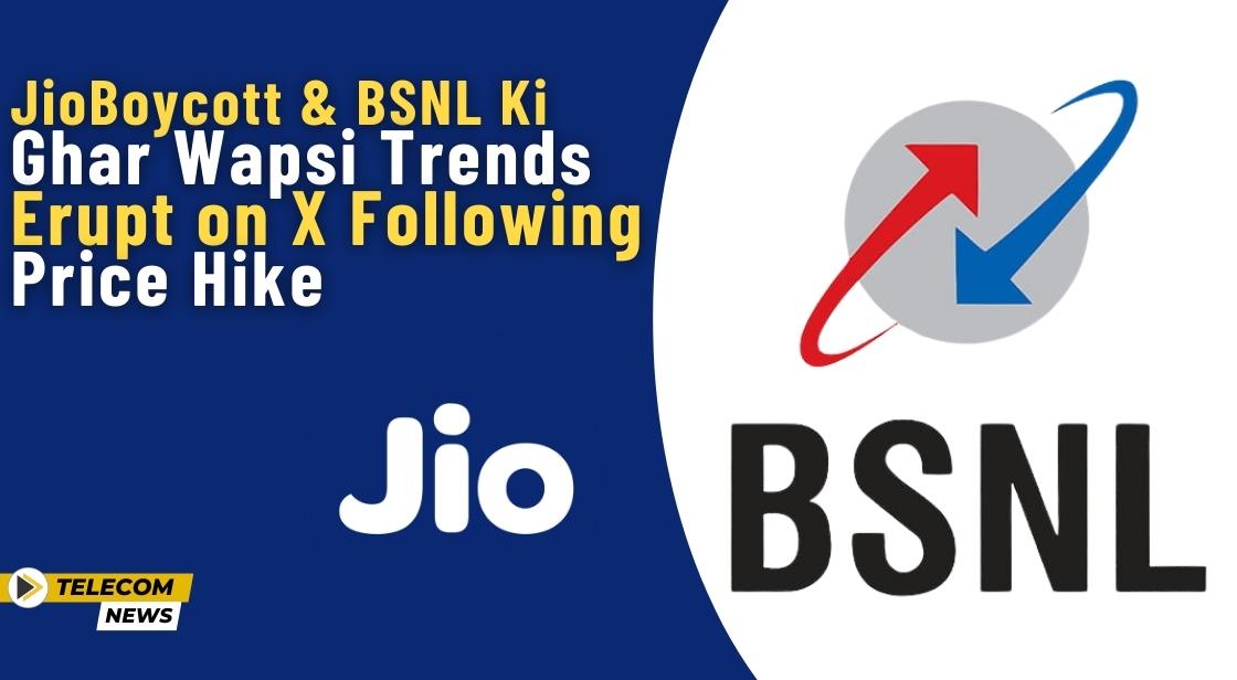 JioBoycott and BSNL Ki Ghar Wapsi Trends Erupt on X Following Price Hike