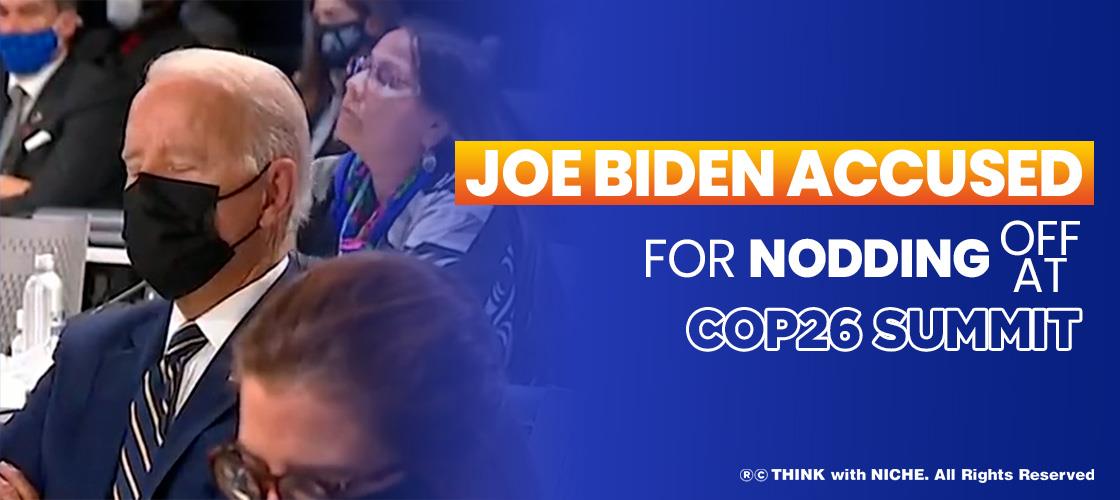 Joe Biden Accused For Nodding Off At Cop 26 Summit
