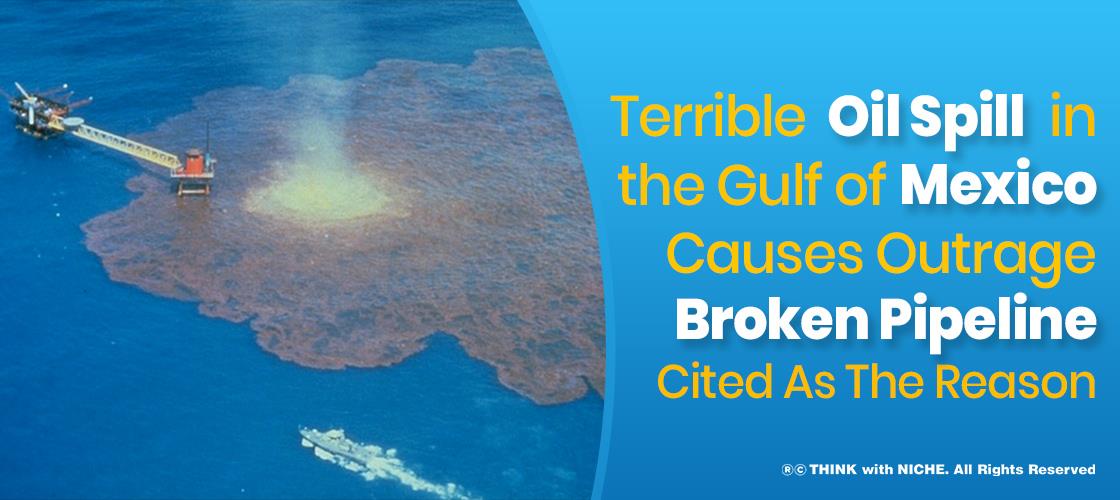 Terrible Oil Spill in the Gulf of Mexico Causes Outrage, Broken Pipeline Cited As The Reason
