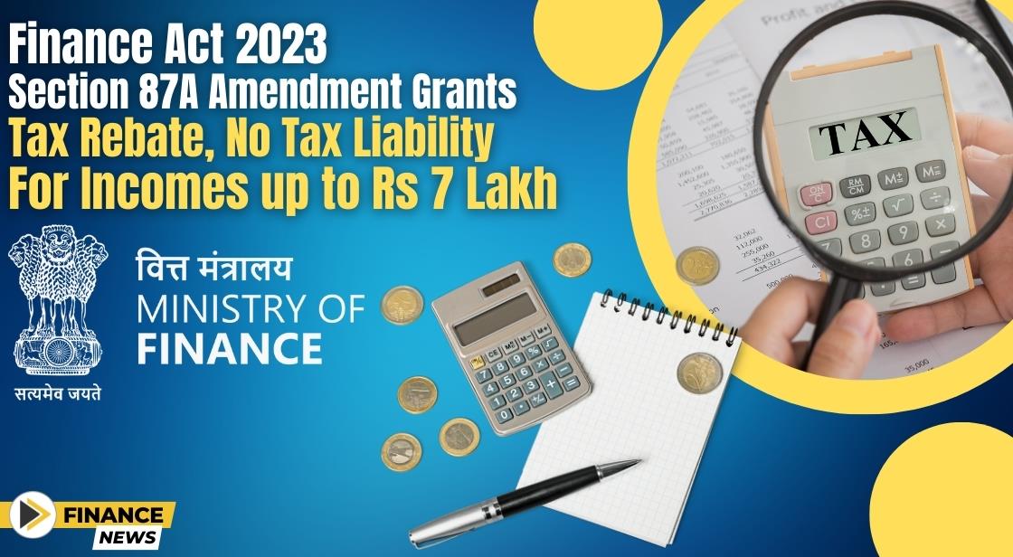 Finance Act 2023 Section 87A Amendment Grants Tax Rebate No Tax