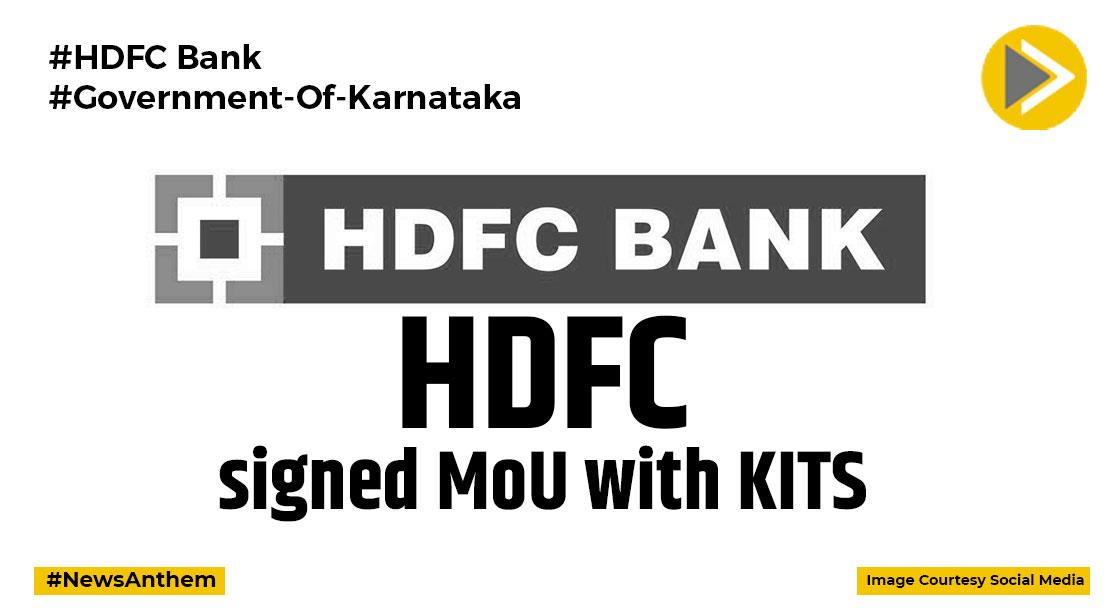 HDFC Signed MoU With KITS To Promote The Startup Ecosystem