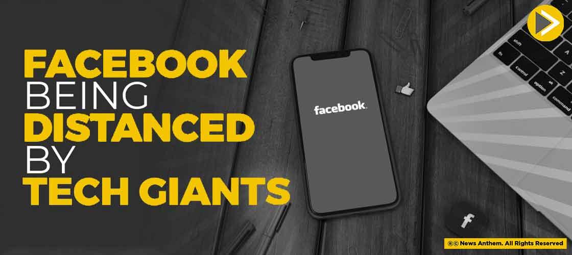 Facebook Being Distanced By Tech Giants
