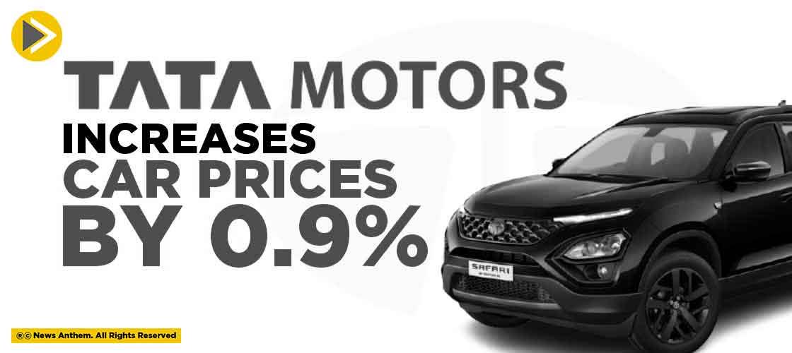 Tata Motors Increases Car Prices by 0.9%