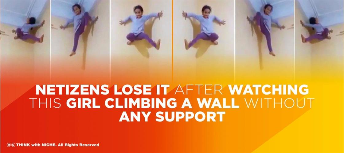 Netizens Lose It After Watching This Girl Climbing A Wall Without Any Support