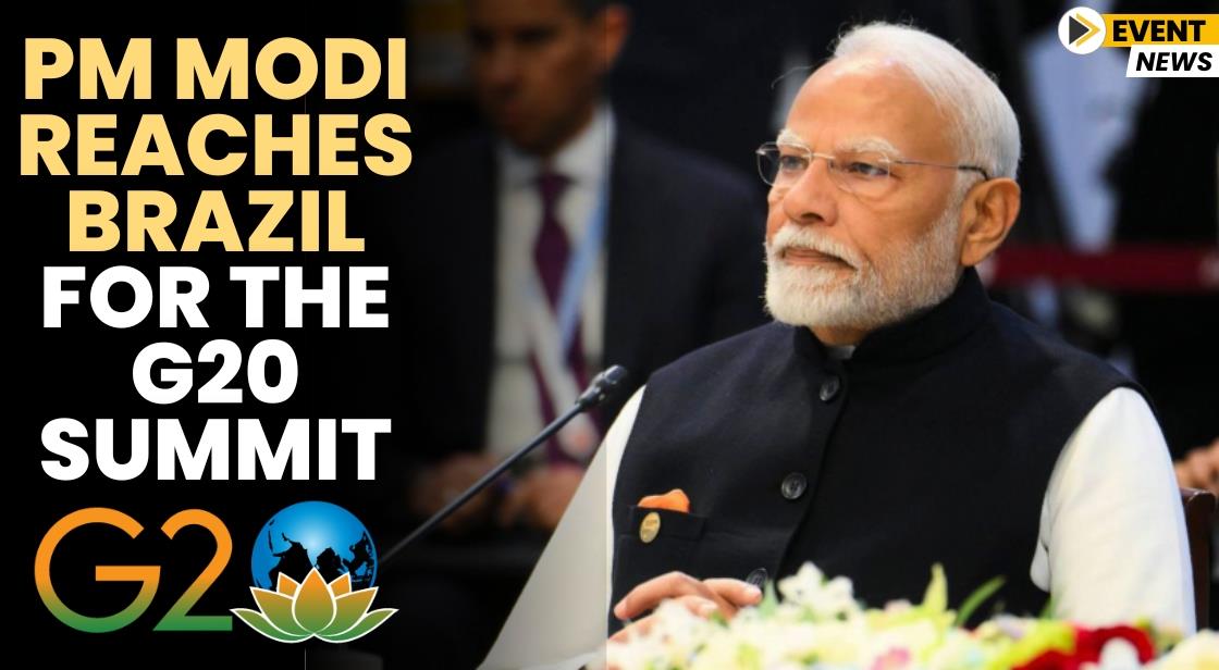 PM Modi Reaches Brazil for the G20 Summit