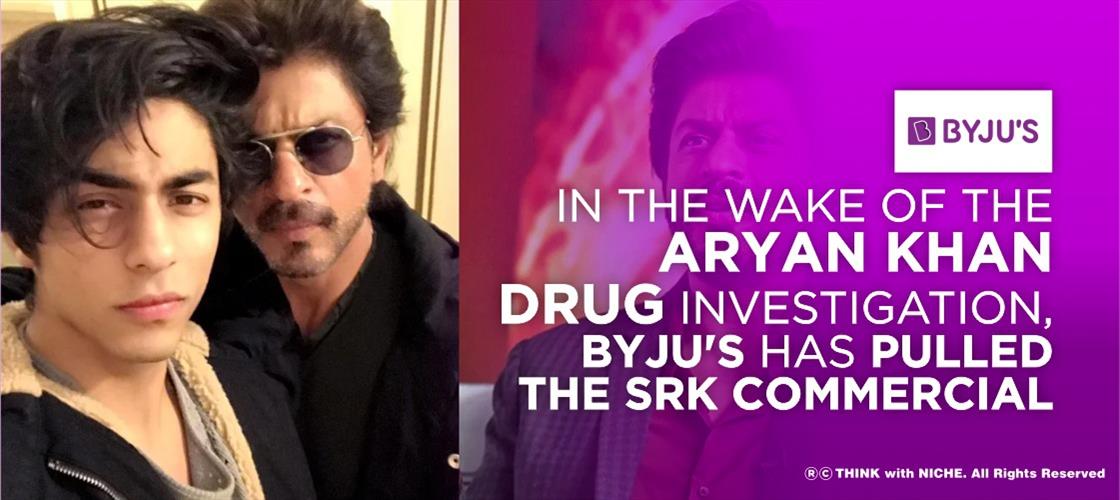In The Wake Of The Aryan Khan Drug Investigation, Byju's Has Pulled The SRK's Commercial